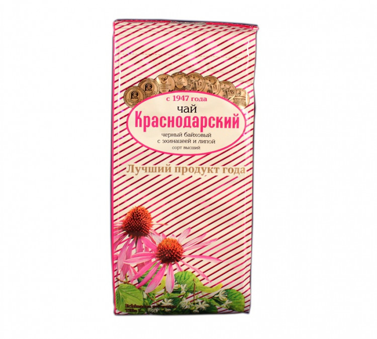 Чай Краснодарский чёрный с эхинацеей и липой 100г (уценка)