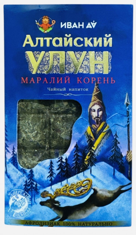 Чайный напиток “Алтайский улун” мужской с маральим корнем, плиточный, 96г