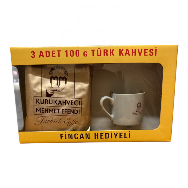 Подарочный набор «MEHMET EFENDI», чашка-блюдце, 3*100г.